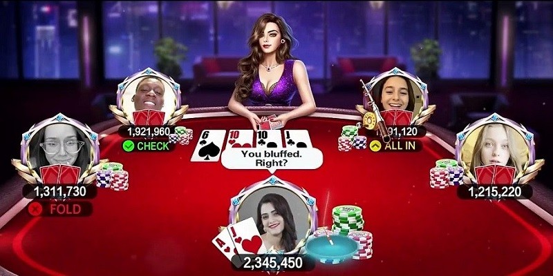 Nội dung cách chơi Poker chi tiết tại mỗi lượt